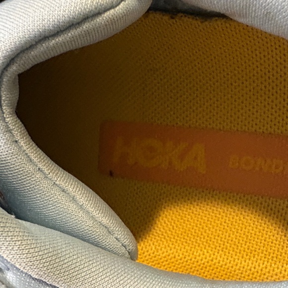 Hoka Sky Blue and Yellow Athletic Shoes - Picture 3 of 8
